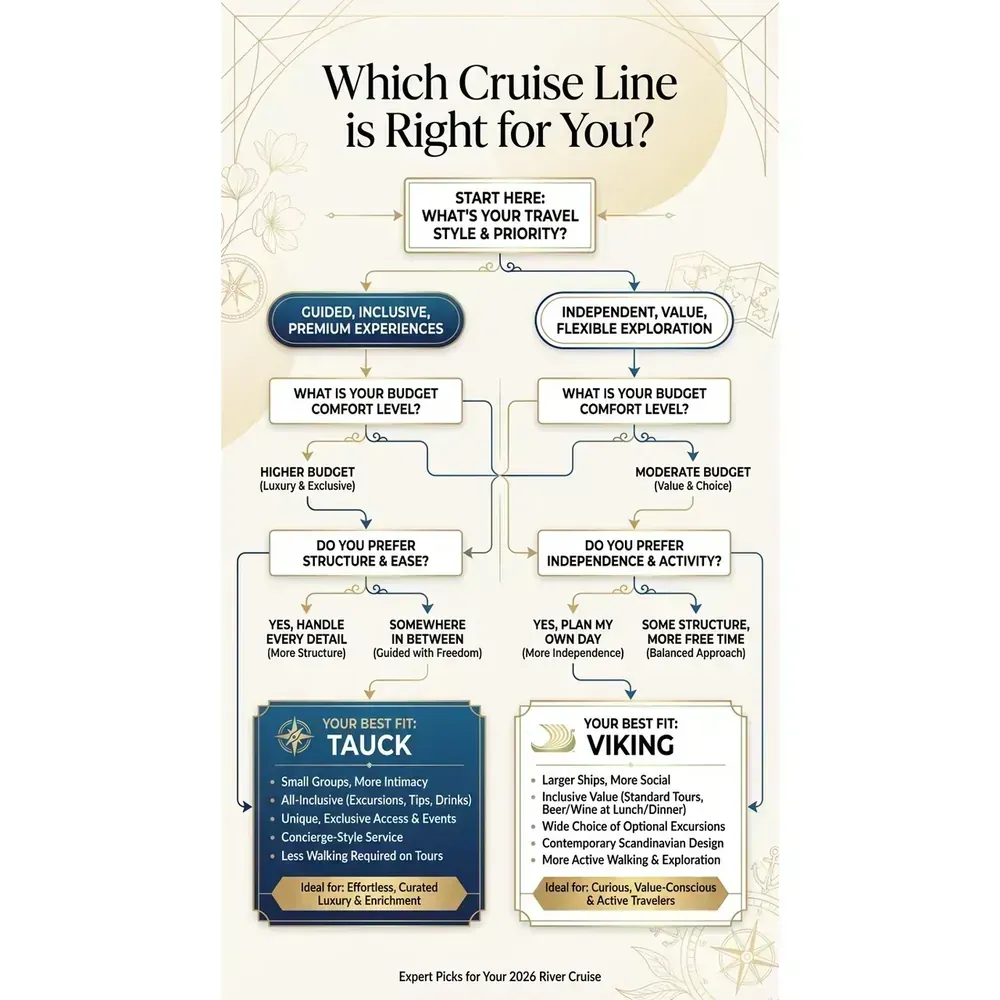 Tauck vs Viking river cruises decision guide
